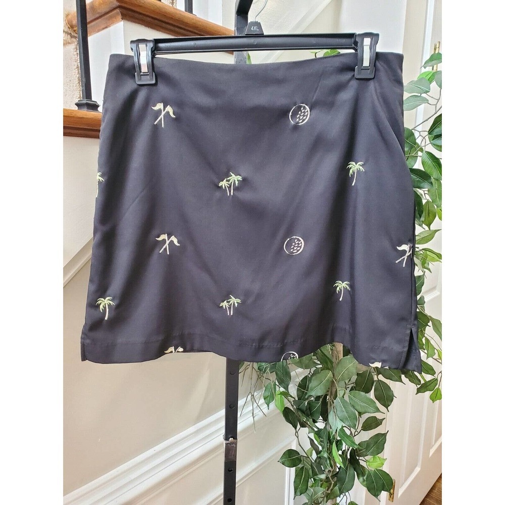 Coral Bay‎ Women's Black Polyester Straight & Pencil Casual Short Skirt Size 12
